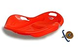 Jamara 460534 Snow Play Bob Speed Raquette en Plastique Durable et Confortable avec Assise et Assise Ergonomique pour Une Position de Glisse optimale 1 kg Rouge 78 cm