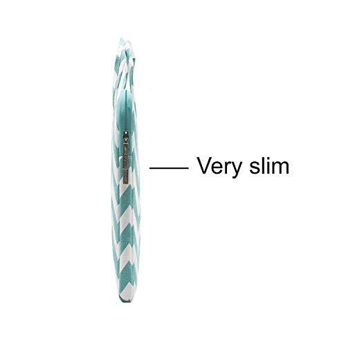 MOSISO Chevron Segeltuchstoff Hülle Sleeve Aktentasche für 14 Zoll MacBooks, Laptops Farbe: Heiß Blau - 5