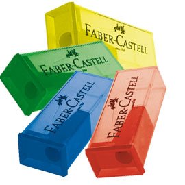 Точилка пластм с конт.флуор. 581525 faber-castel (7891360326359)