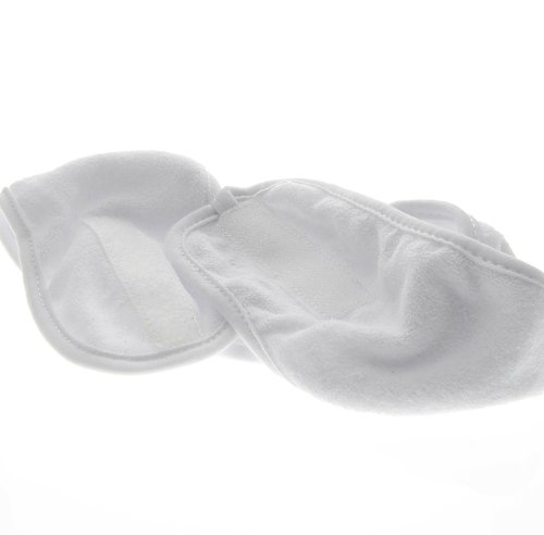 Microfaser Haarband Kosmetex weiß, mit Klettverschluss Haarschutzband, Kosmetik Stirnband, waschbar, 54cm - 3