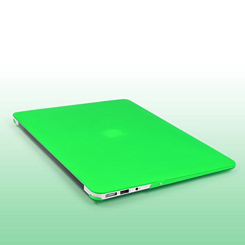 Urcover   Macbook Air 11 6 Zoll Crystal Hard Case   Ultra Slim in Transparent   Gr  n   360 Grad transparente durchsichtige d  nne Komplett Schutzh  l