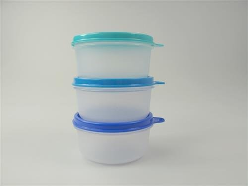 TUPPERWARE Kühlschrank 200ml blau B15 Drei Julchen Dose Box Drilllinge 6730 - 5