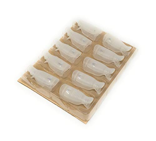 10 para manicura y pedicura soportes para los dedos y uñas de remover vueltas de laca de uñas elifinador CND goma laca y Azul