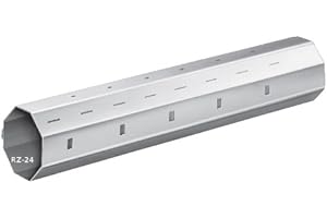 DIWARO. DIWARO Rolladenstahlwelle SW 40 Achtkant | Wandstärke 0,8 mm | mit außenliegendem Falz (Stahlwelle | SW40 | Länge 1200 mm)