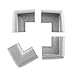 Edge Armor Corner Protectors - 16 Piece Value Pack Grey