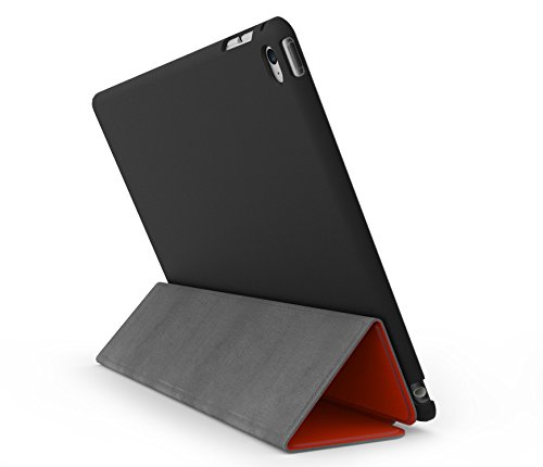 Khomo iPad Air 2 Hülle Case Rot und Schwarzes Gehäuse mit doppelten Schutz ultra dünn und leicht, Smart Cover – Red and Black - 5