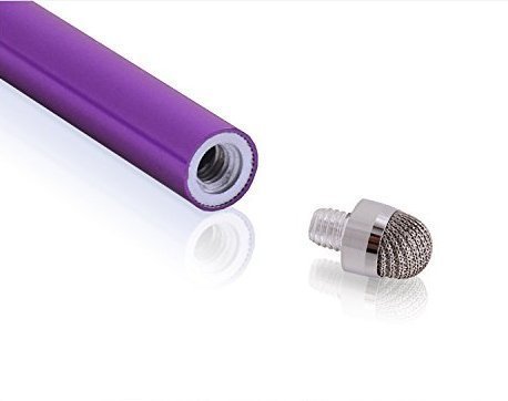 The Friendly Swede 3 Stück Hybrid Stylus Touchscreen Eingabestift mit austauschbarer Mikrofaserspitze (hellblau, lila, pink) - 3