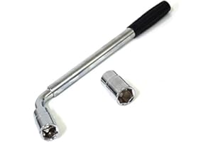 AMSLIGHT Telescopic Wheel Brace Spanner Wheel Wrench Tyre Change Car Steel Chrome-Plated A0044A