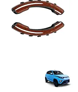 PRIKNIK Steering Wheel Grip Cover Non-Slip Sporty Design for 15 Inch Steering Wheel Compatible with Mahindra eKUV100