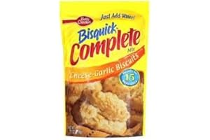 Betty Crocker Bisquick Complete Cheese-Garlic Biscuit Mix, Just Add Water! 7.5 Oz. = 6 to 8 Biscuits (2 Pack)