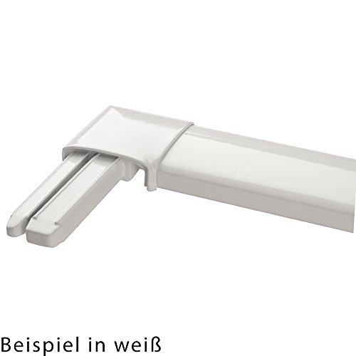 mako Insektenschutz Fenster slimLINE 110 x 130 cm ALU-Rahmen in Braun Fliegengitter-Fenster mit Schnellmontagefedern Insektenfenster kürzbar ohne Bohren - 4