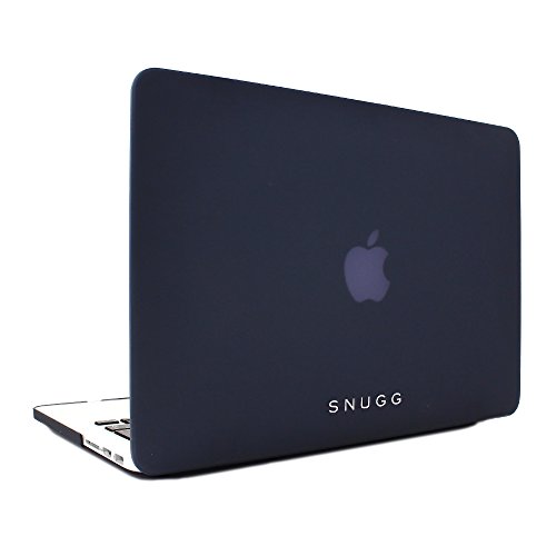 Macbook 13 Hülle, Snugg Apple Macbook 13 Hülle Case Tasche [Deluxe Satin Touch] Ultra Slim - Schwarz