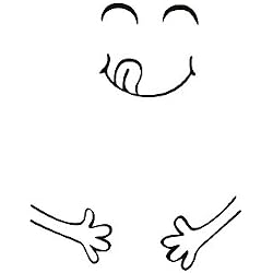 Mamum - Mignon Autocollant Réfrigérateur Heureux Délicieux Visage Cuisine Frigo Stickers Muraux Art