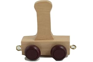 FUN WORLD TOYS Holz namenszug | Buchstabenzug holzzug | Holz buchstabenzug namenszug für den Namen der Kinder (Buchstabenzug I)