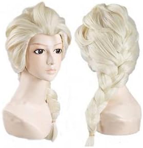 Sexyqueenhair Synthetic Cosplay Wig Long Blonde Braid Wig (Elsa wig)