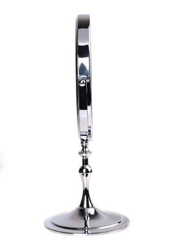 HIMRY Designed Kosmetik Spiegel / Kosmetikspiegel, 8 inch, 360° drehbar. 2 Spiegel: normal und 10 – fach Vergrößerung, 17,5 cm ø, verchromten, KXD3105-10x - 9