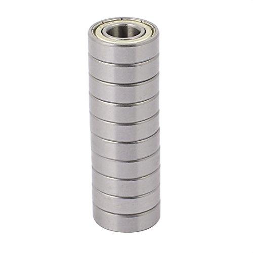 sourcingmap® 10 Stück 9mmx20mmx6mm Metall Kugellager Rillenkugellager Miniaturkugellager