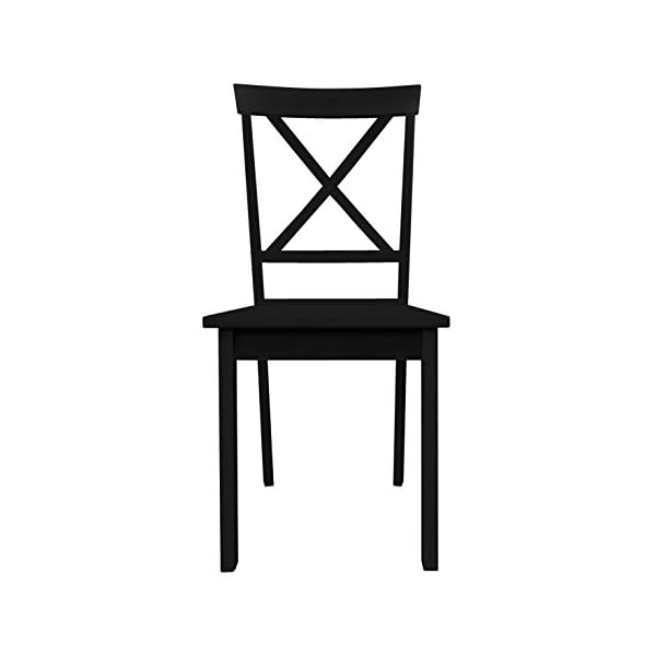 Furniture 247 Esszimmerstuhl 2er-Set - Schwarz