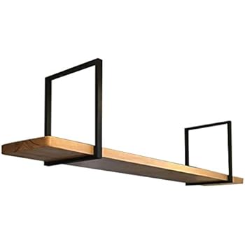 XGDJ-Ceiling shelf Deckenregal LOFT Retro Massivholzrahmen Eisen