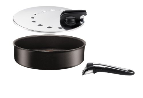 examen Tefal L3203202 Ingenio PTFE Induction Sauteuse 24cm + 1 Poignée + 1 Couvercle Mono Diamètre: 24 cm