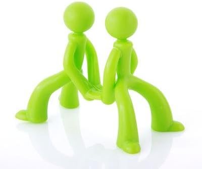 &amp;ZHOU Kitchen supplies,4 PCS, creative people shape cutting board racks, kitchen gadgets, chopping board planes, anti-mildew bracket , green