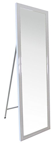 Terminal 9 Standspiegel Aurora, Metall, weiß, 1 x 47,5 x 157,5 cm