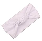 Baby Bow Hairband Koly Girls Photography Toddler Cute Kids Turban Knot Rabbit Headband Headwear (White)