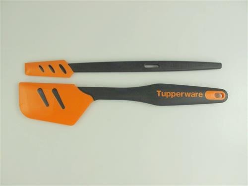 TUPPERWARE Griffbereit Top-Schaber schwarz-orange D167 + Kleiner Top-Schaber D78 - 3