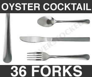 WHOLESALE - 3 DOZEN WINDSOR OYSTER COCKTAIL FORK by overstockedkitchen