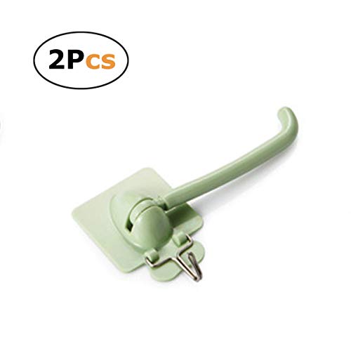 Preisvergleich Produktbild pet-lifeeling Badezimmer Küche Handtuchhalter WC-Rolle Kleine persönliche Gegenstände Stauraum 2 Pack grün