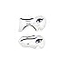 2pcs Professional Women Smoky Eyes Stencil Models Template Draw Eye Bottom and Top Eyeliner Guide Card Auxiliary Tools