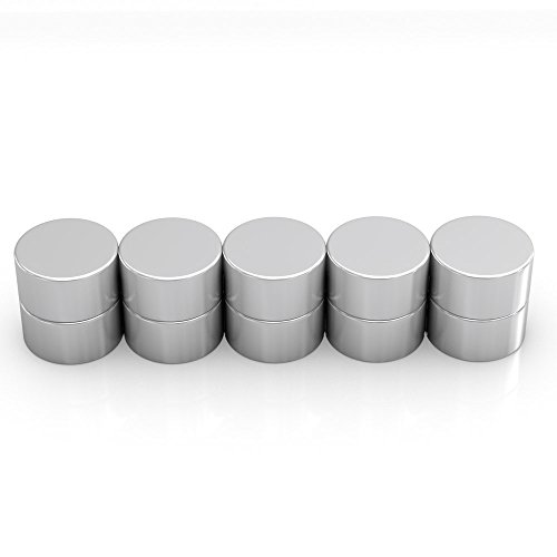 Viwanda Neodym Magnet N48 15x8mm 80N (8kg), 10 Stück