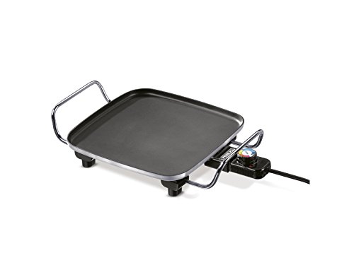 Princess 01.102210.01.404 – Tischgrill Mini, abnehmbarer und einstellbarer Thermostat, 28 x 28 cm, schwarz - 5