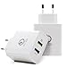 Produktbild DURAGADGET 2 USB Quick Charge weißer Netzstecker für Google Pixel 3a
