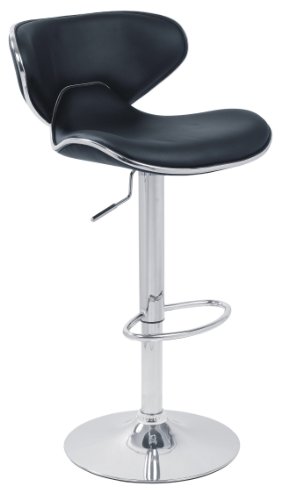 DF Sales Lamboro Carcaso Bar Stool, Black