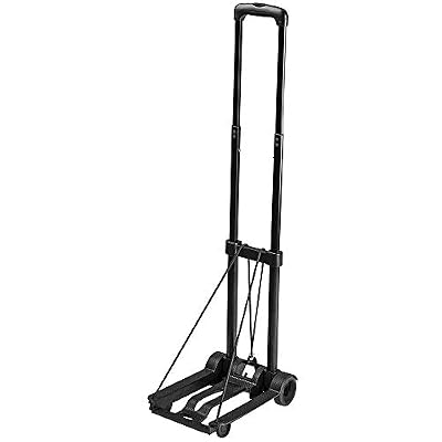 Soldela ® Chariot Pliant Ultra léger avec Poignée Télescopique et 2 cordes élastique - Jusqu'à 30 kg de charge