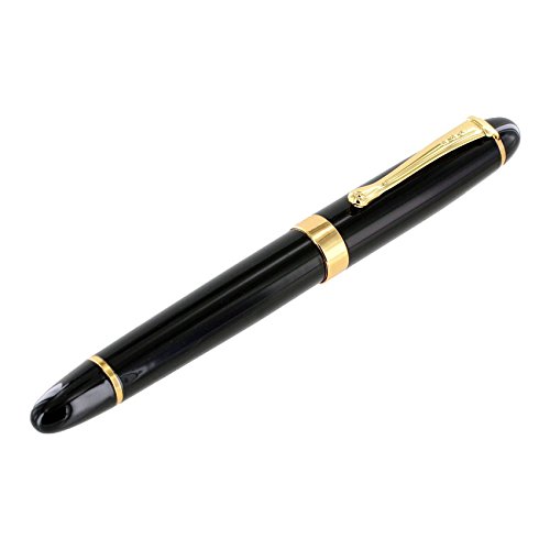 Luxus-Füllfederhalter Jinhao 450 schwarz mit goldenen 18kgp Breitfeder Medium - 2