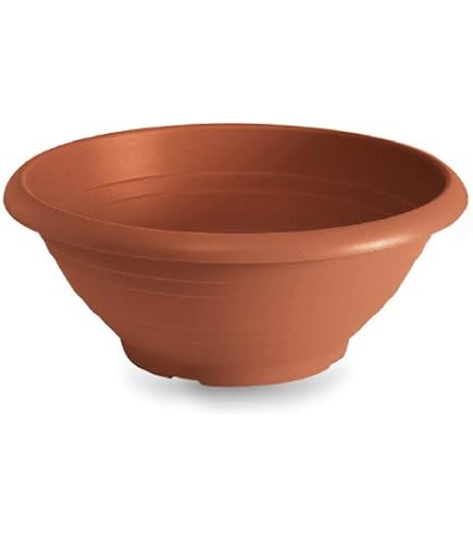 Bama 30097 Terra 15 - Vaso da fiori, Marrone, diametro 15 cm