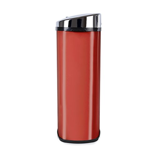 Morphy Richards 971511 Round Sensor Bin, 42 L, Red