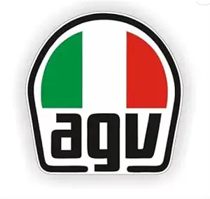AVSARACHNA AGV Printed Helmet Sticker, for Bike Sides Stem Visor Car Sticker Also (Size :- 6.6 x 6.3 cm)