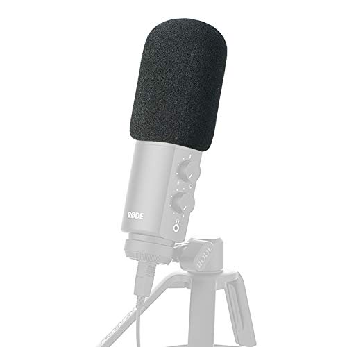 YOUSHARES Microphone Mousse Couverture de Pare-Brise Cover Pop Filtre et protecteur pour Rode NT-USB Condenser Microphones (Noir)