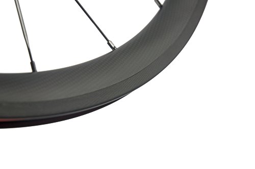 WINDBREAK BIKE 38mm Carbon Road Wheelset 23mm Width Clincher Wheel with Basalt Braking Surface - 6
