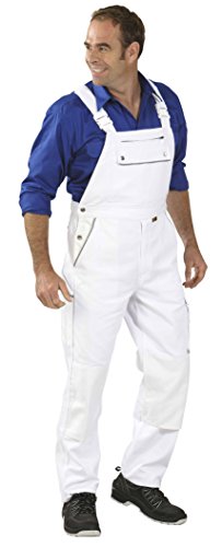 2132 Planam Latzhose Canvas 320 weiß