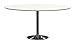 Produktbild Tenzo 3222-001 Tequila Designer Esstisch, MDF lackiert, matt, Untergestell Metall, verchromt, 74.5 x 160 x 110 cm (H x B x T), weiß