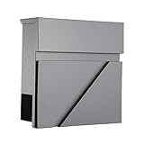 DISEÑADO PARA DURAR - el buzón de acero y carbono está recubierto con una capa de pintura protectora para mejorar su durabilidad. No solo es extremadamente robusto sino que también ofrece un atractivo estético innegable.