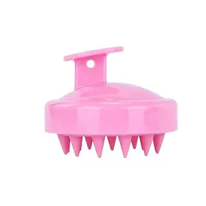 Oblivion Silicone Head Body Massager Brush/Scalp Shower Hair Brush | Hair Scalp Adjustable Massager Shampoo Brush (Multicolor)