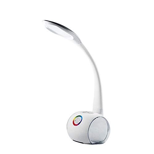 Preisvergleich Produktbild NAttnJf LED-Tischlampe Farbwechsel BT Lautsprecher Studie Nachttischlampe Nachtlicht 2