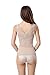 Smile YKK Women Mesh Deep V Slimming Control Bodysuit Apricot 3XL Waist 86-93 cm
