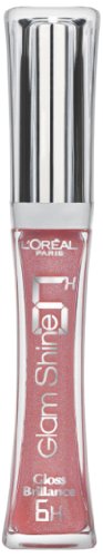 L'Oreal Paris Glam Shine Gloss 6 Hour - 6 ml, Hold-on Rose (Number 105)