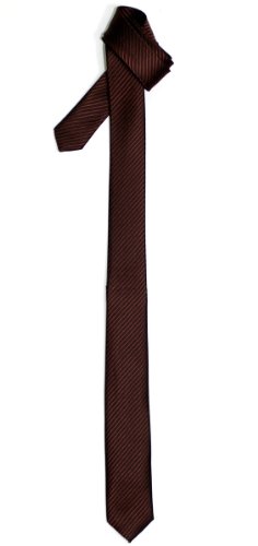 Retreez - Corbata fina a rayas, varios colores marrón marrón Talla única